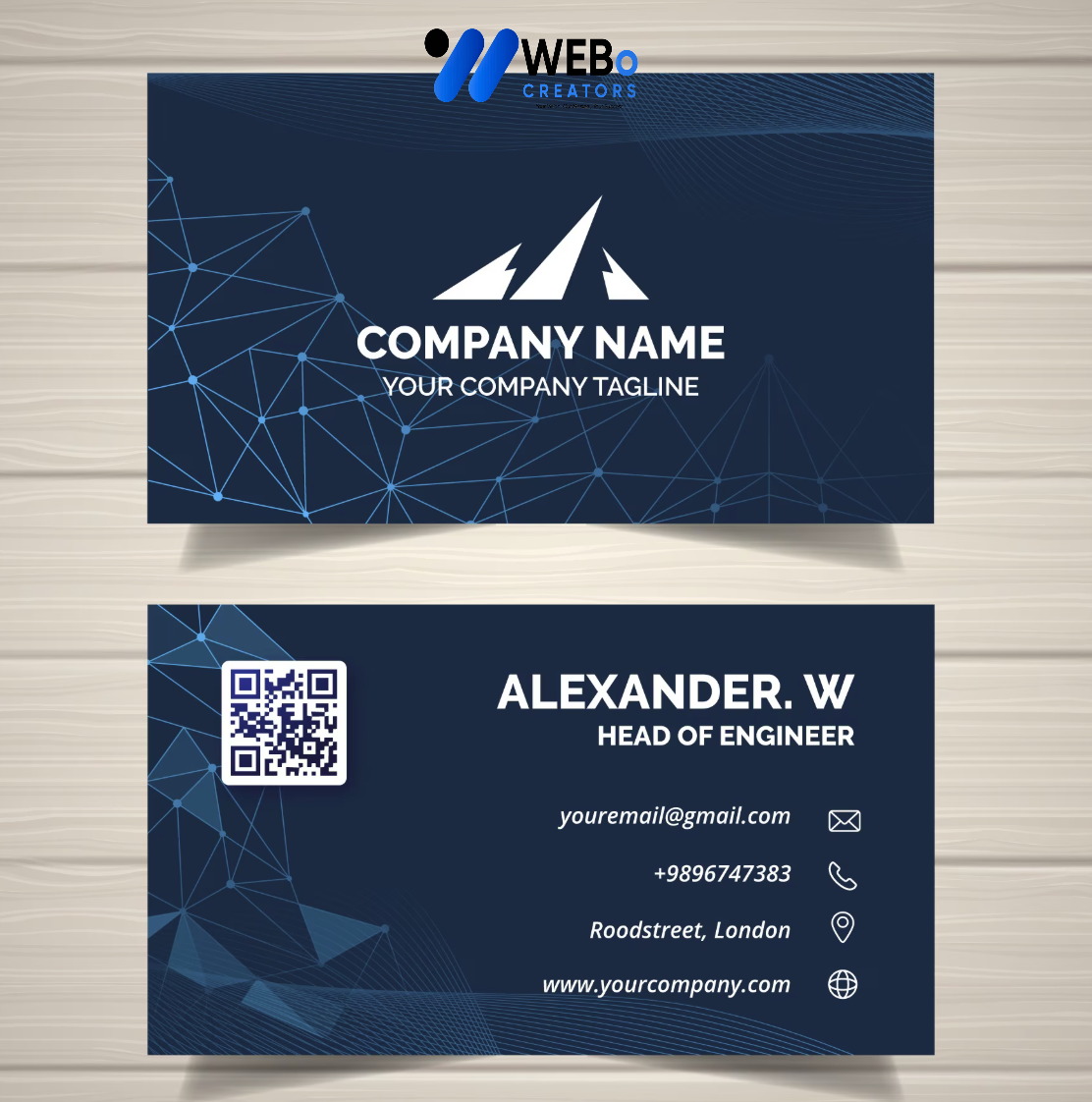 Elegant Professional Business card design with golden stripes Agency in Mssachusetts ,MA